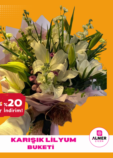 Karışık Lilyum Buketi