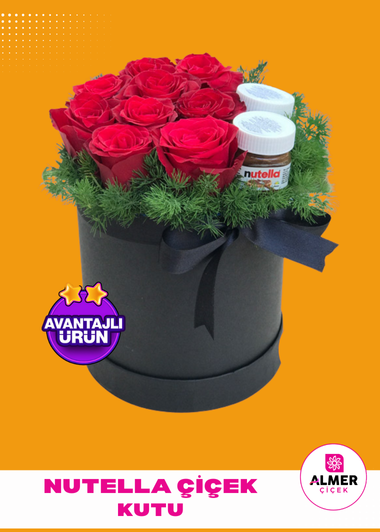 Nutella Çiçek Kutu